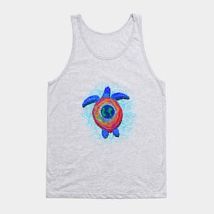 Psychedelic Sea Turtle Tank Top